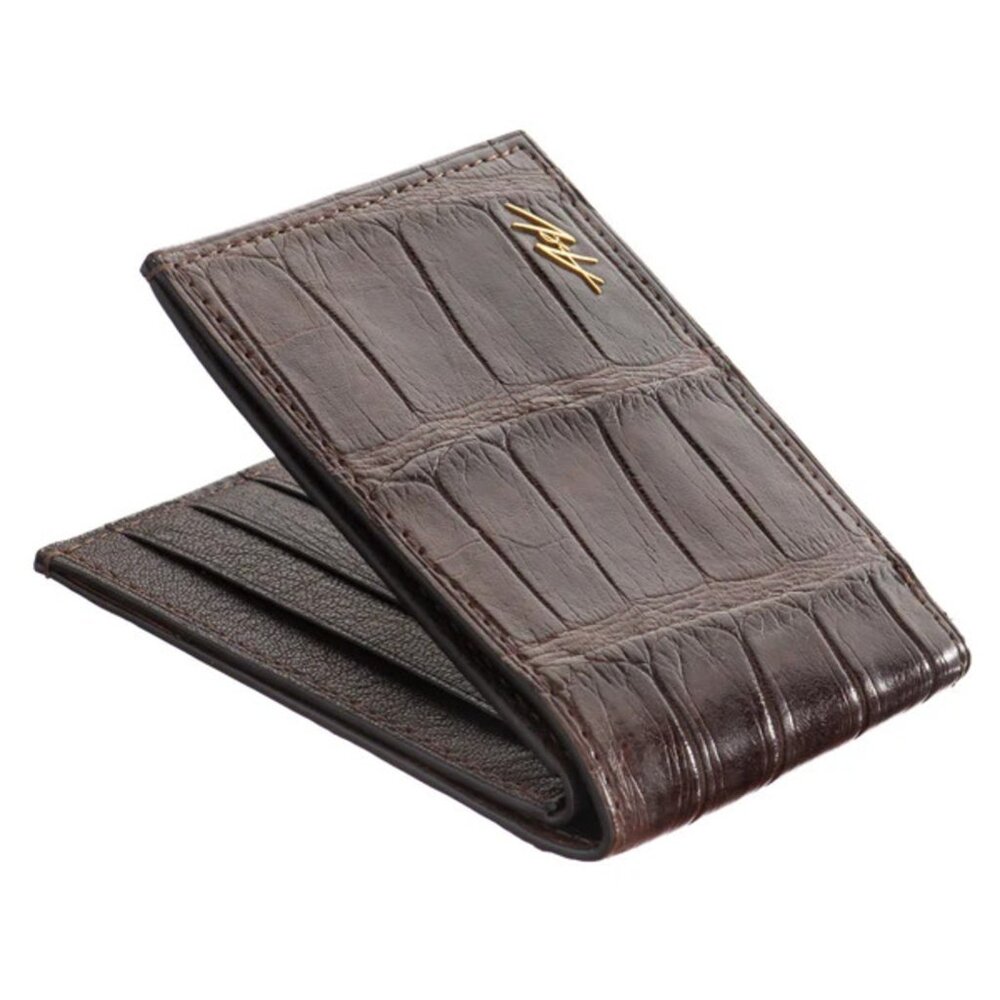 All-Season Wallet – Real Alligator Leather - Brown Color